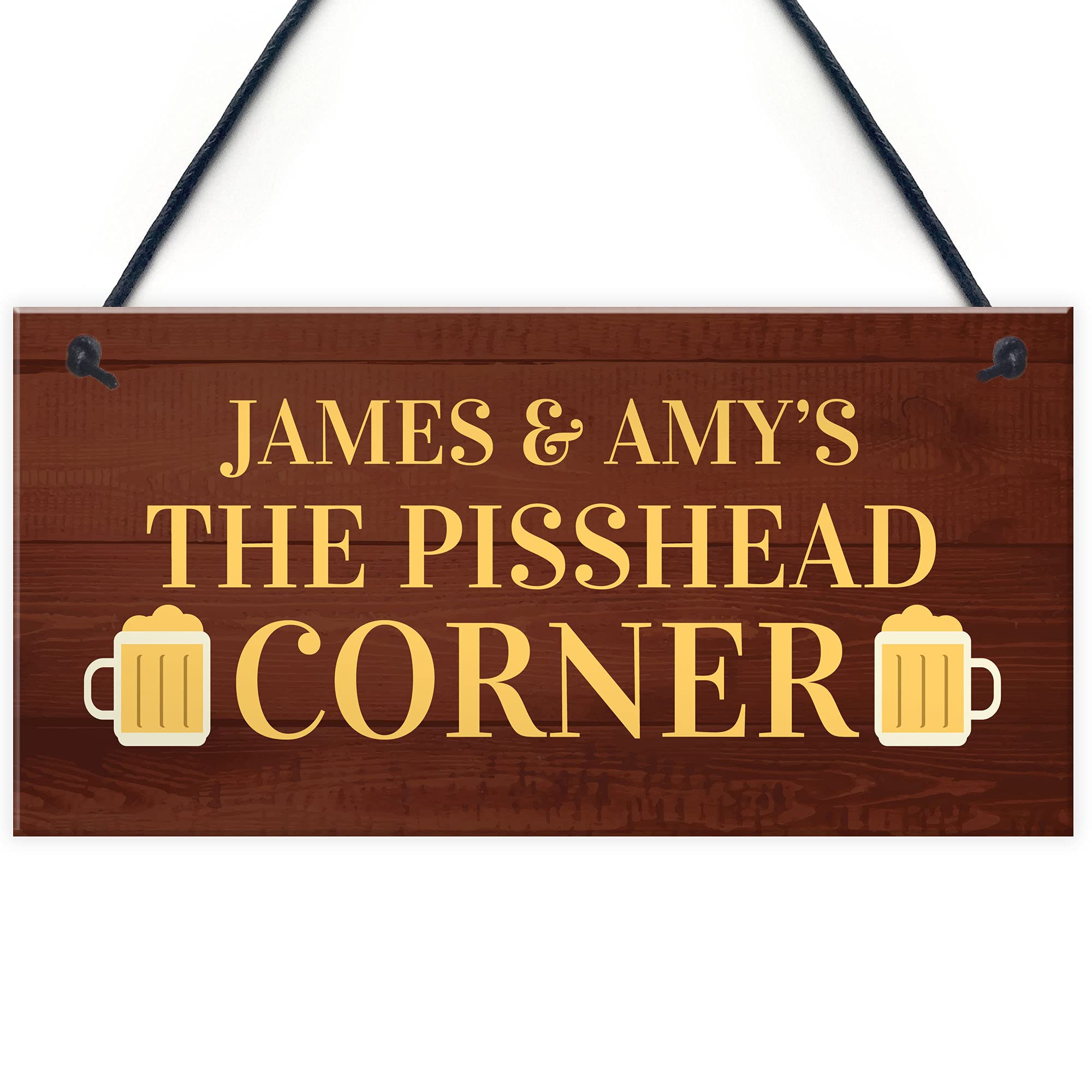 Red Ocean Funny Personalised Home Bar Sign Novelty Man Cave Gifts Gin Vodka Beer Garden Signs And Plaques