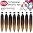 Alrence Pre Stretched Braiding Hair Long Braid 26 Inch 8 Packs Professional Braiding Hair Extensions Synthetic Crochet Twist Braids (26 Inch, 1B/30/27)