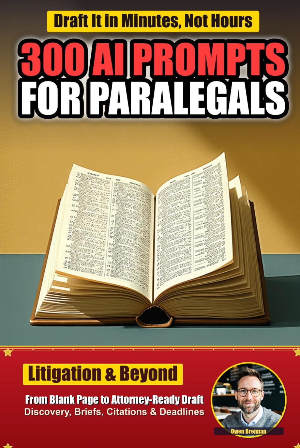 300 AI Prompts for Paralegals: Field-Tested ChatGPT Prompts for Litigation Drafting, Discovery, Legal Research, Citations, Deadlines, and Client Communication (AI Prompts by Industry)