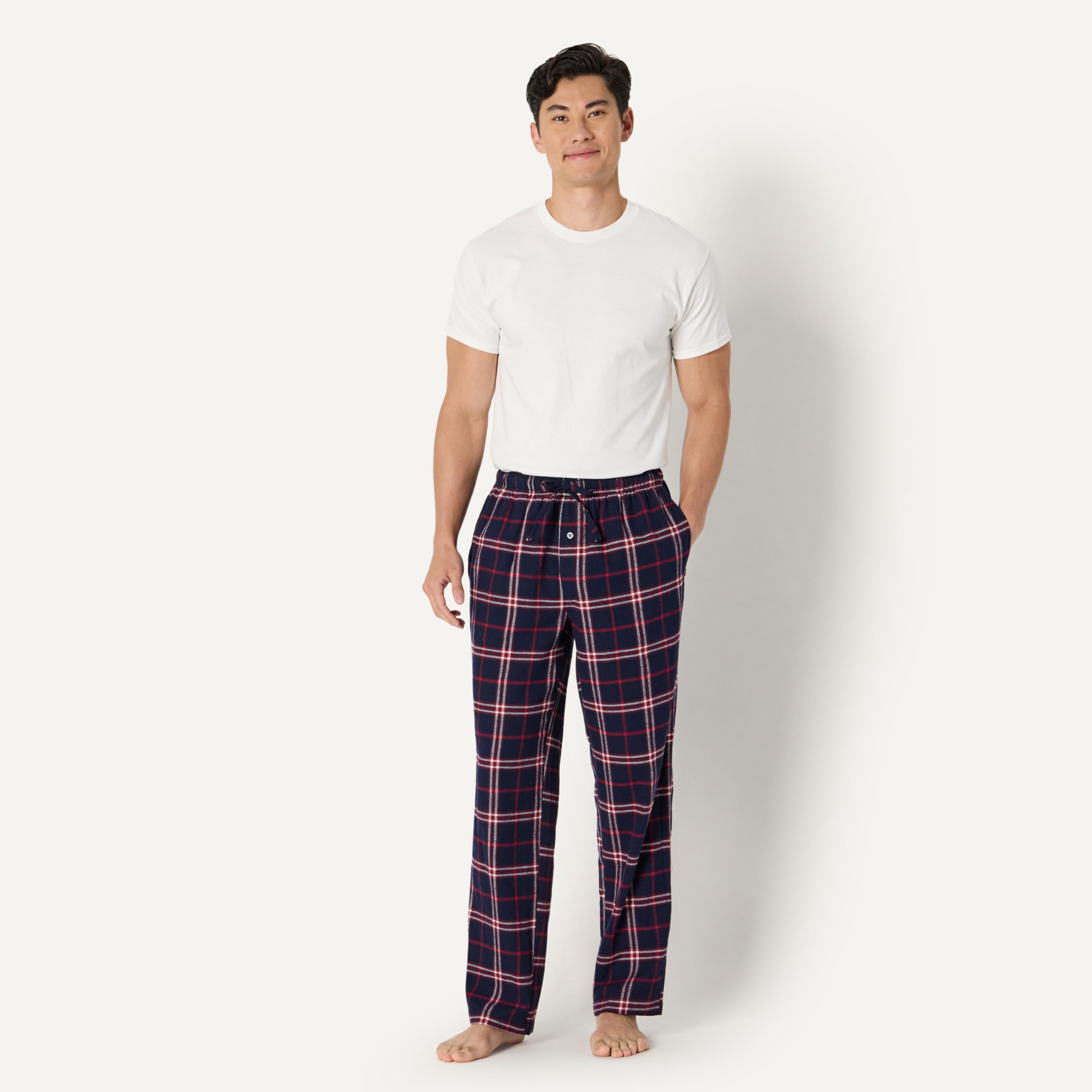 Amazon Essentials Herren Atmungsaktive Flanell-Pyjamahose (Erhältlich In Groß Und Schwer)