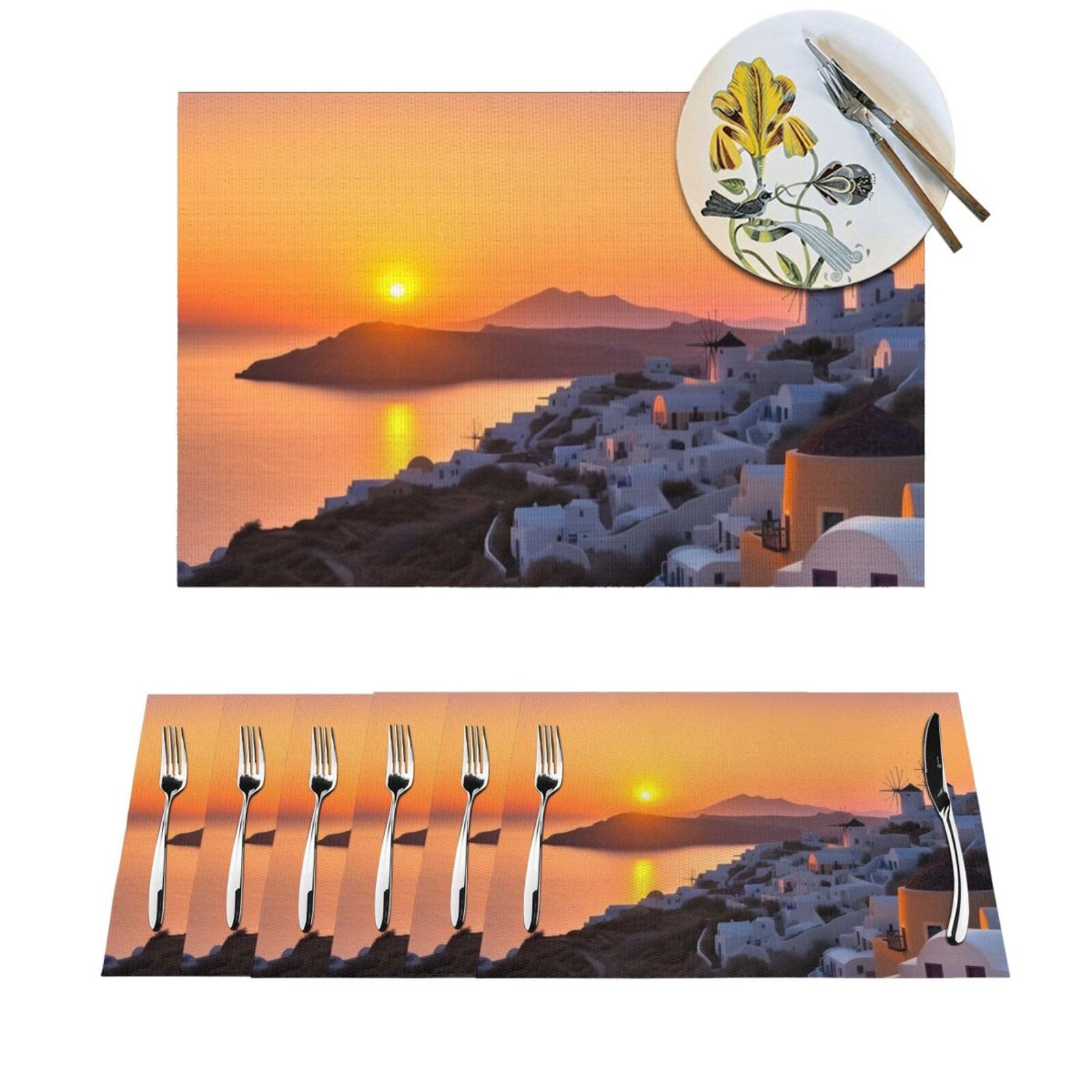 Sets de table antidérapants en PVC lavable pour protéger la table des plats chauds