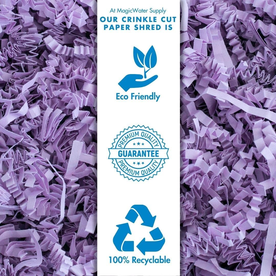 MagicWater Crinkle Cut Paper for Gift Baskets - 2 Oz - Lavender - Perfect for Shredded Paper Filler, Basket Filler, Gift Boxes, Bridesmaid Gifts, Christmas Stuffers & More – Ideal for All Occasions - Image 7