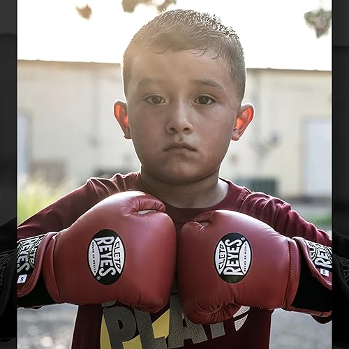 Miniatura 7 de CLETO REYES Guantes de boxeo profesionales para niños, niñas y niños, entrenamiento, sparring y perforación, MMA, kickboxing, Muay Thai, cuero,