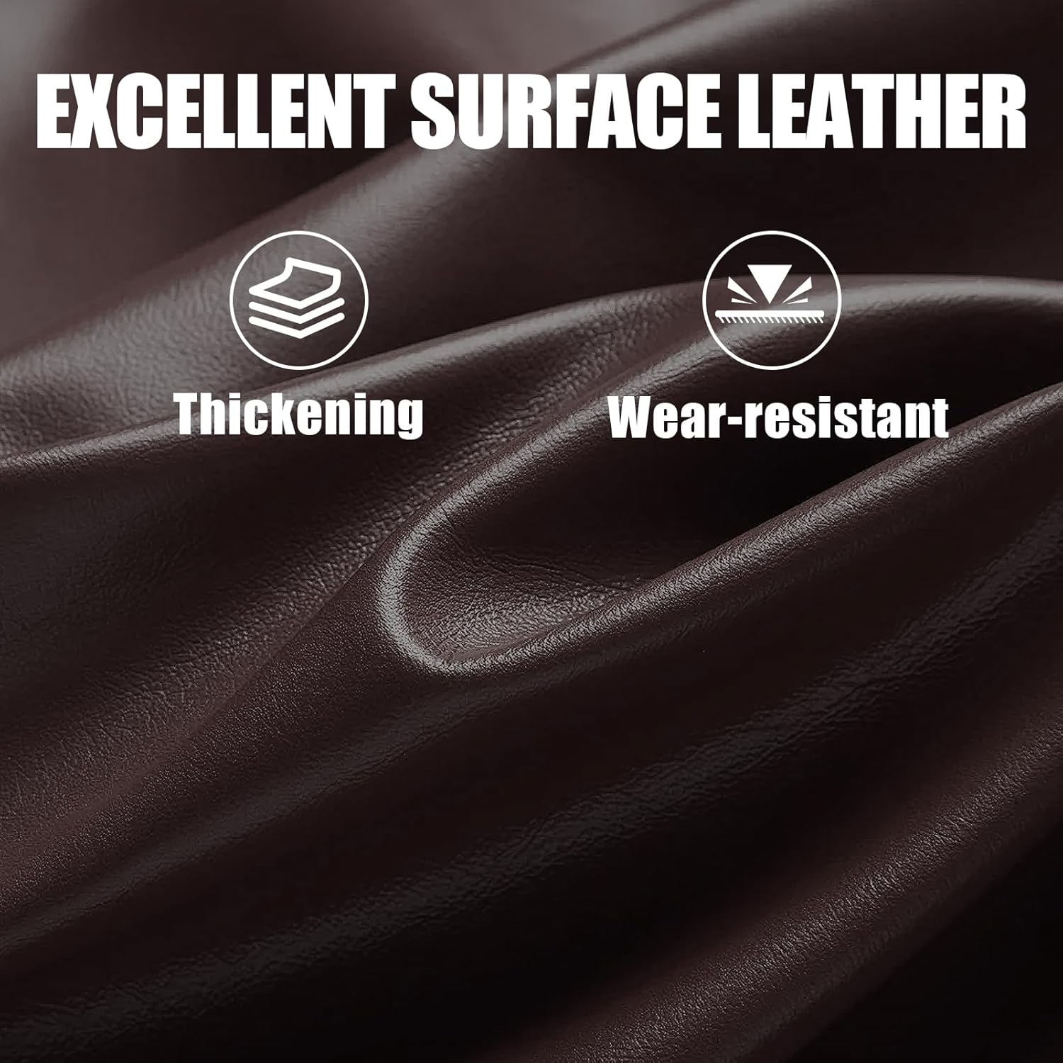Czlolo Executive Big and Tall Office Chair, 7.83Hz Schumann Resonance Sleep Aid & Heating Stress Relief Heavy Duty Metal Base Desk Chair, Silent Rubber Wheels, Thick and Wide Cushion, Dark Brown