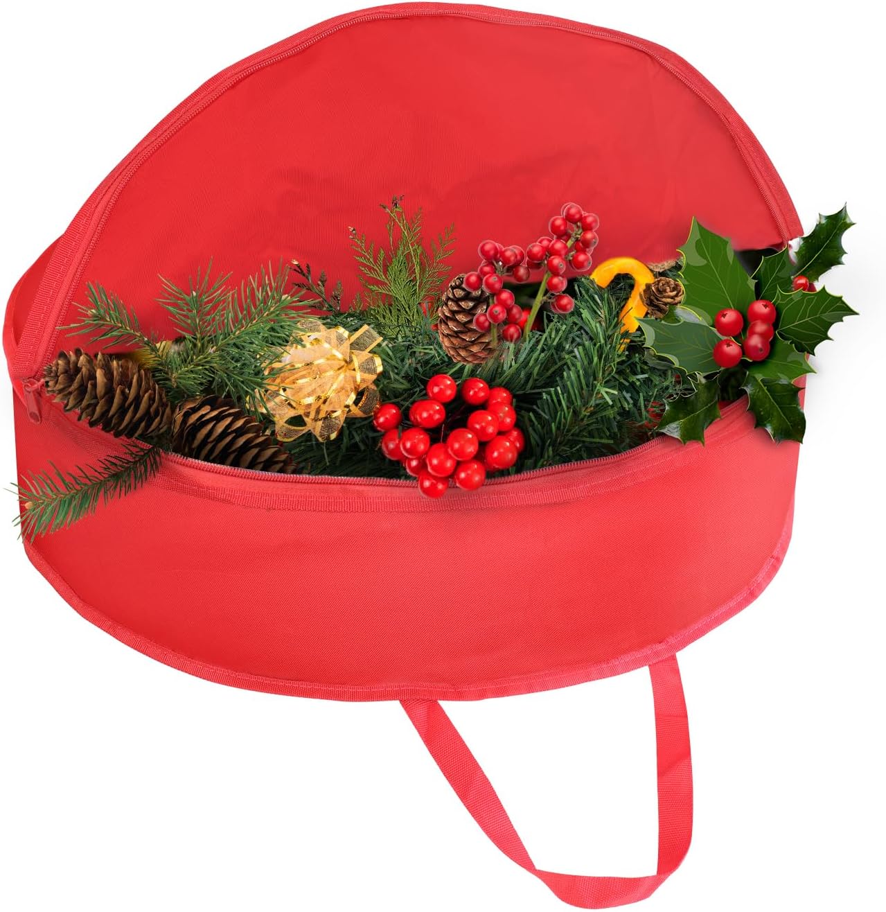 Jumbo Christmas Wreath Storage Bag 76cm Water Resistant Fabric, Large