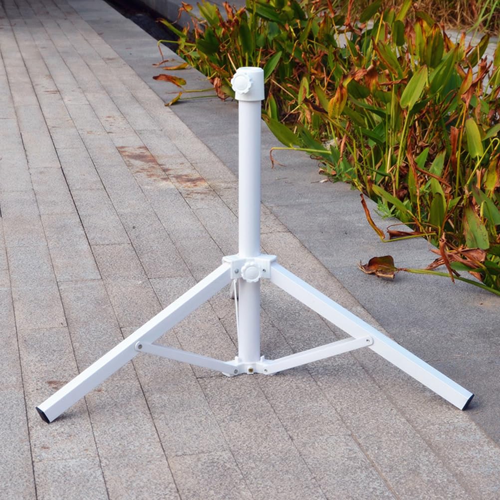 Base per ombrellone pieghevole da esterno, design in ferro bianco per spiaggia, patio e attività ricreative sportive, supporto per Sune Protect