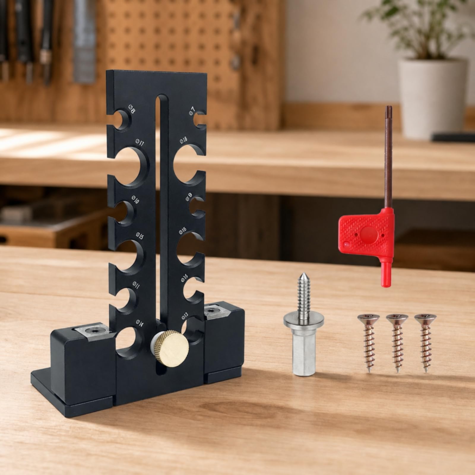 Utensile Regolabile in Metallo per Falegnameria, Bricolage, Nero
