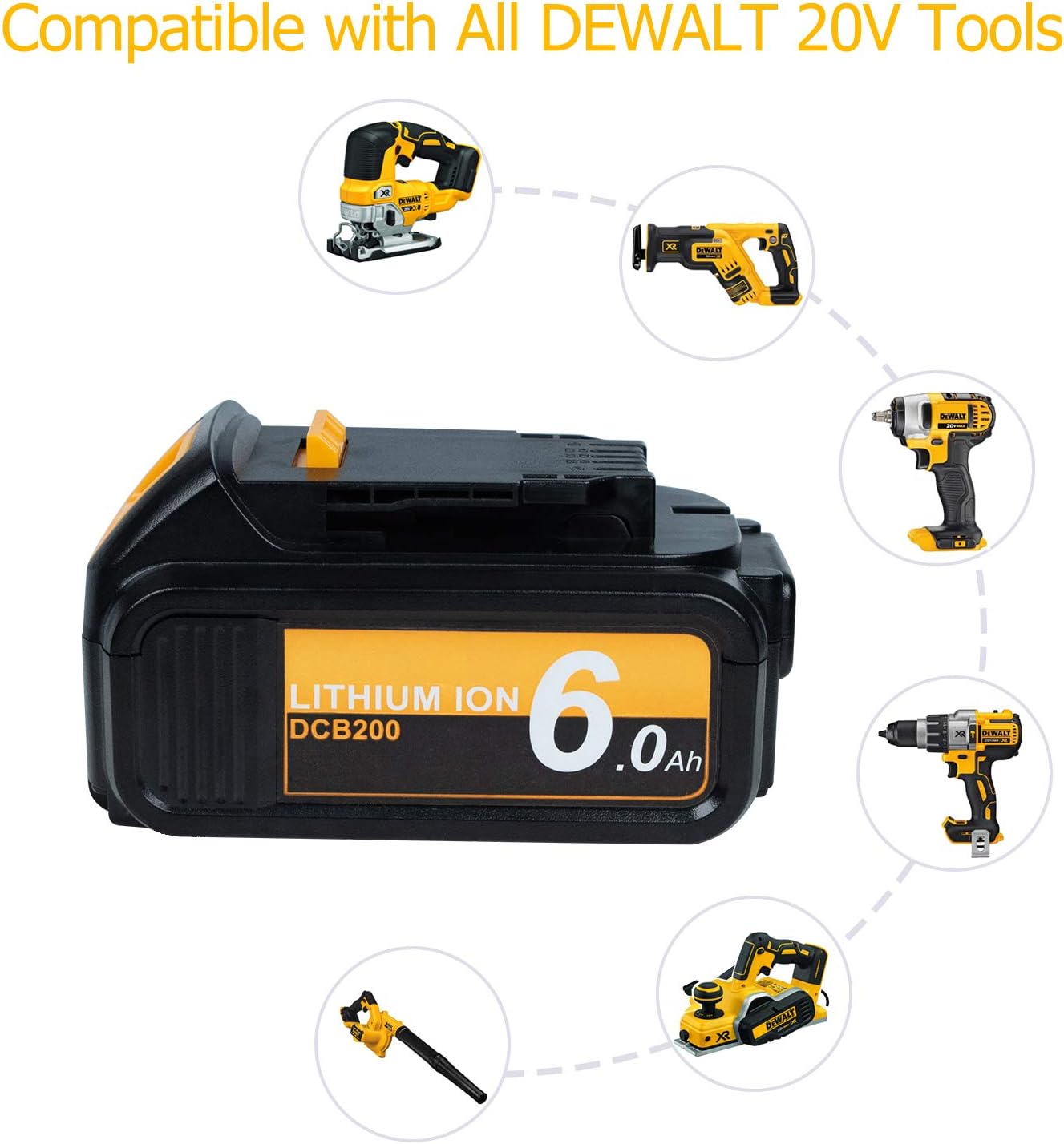 Flash Deals - 70% OFF DCB205 20V 6.0Ah Lithium MAX XR Replacement Battery for Dewalt DCB200 DCB201 DCB203 DCB205 DCB204 DCB206 DCB204-2 DCB205-2 DCB181-XJ Dewalt 20V All Dewalt 20V Cordless Power Tools 2 Pack Exclusive Discount 80% Offer DCB205 20V 6.0Ah Lithium MAX XR Replacement Battery for Dewalt DCB200 DCB201 DCB203 DCB205 DCB204 DCB206 DCB204-2 DCB205-2 DCB181-XJ Dewalt 20V All Dewalt 20V Cordless Power Tools 2 Pack