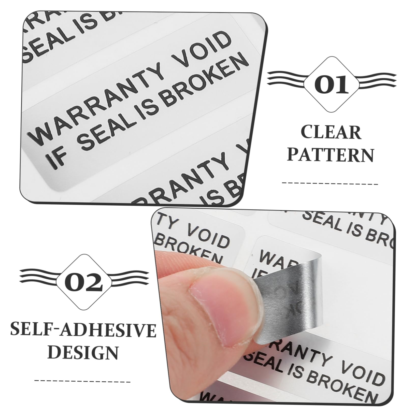 NUOBESTY 5 Set Di Etichette Adesive Convenienti Per Elettronica E Articoli Per La Casa 400 Pezzi * 5