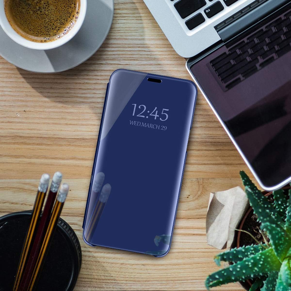 S20 Fe Case Compatible with Samsung Galaxy S20 Fe Case Flip Cover Wallet Slim Clear Leather Mirror Shockproof Cover with Kickstand Anti-Scratch Protective Cover for Samsung S20 Fe 5G
