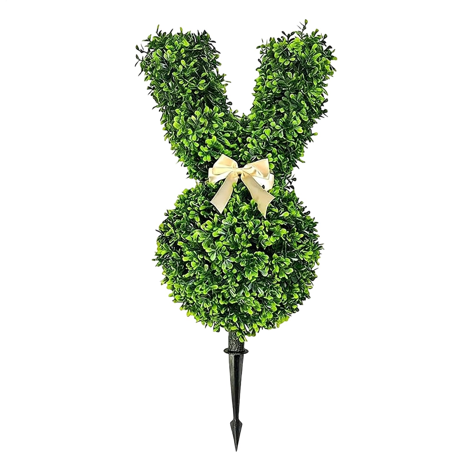 Lapin de Pâques artificiel : finis les buis jaunis, décorez votre jardin durablement