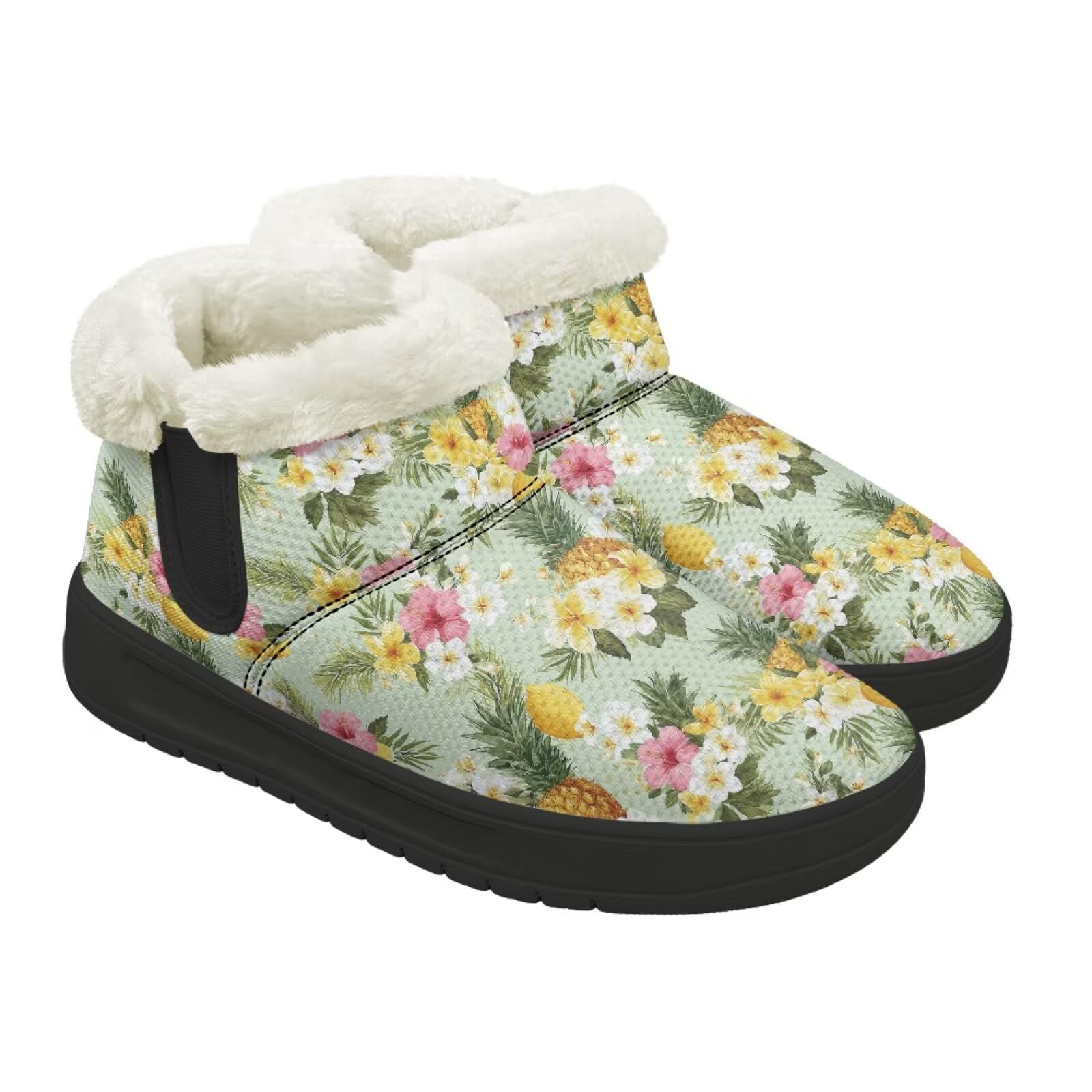 Warm Snow Boots Women Lady Winter Shoes Anti-Slip Lightweight Ankle Boots Walking Booties for Women Girls 4 5