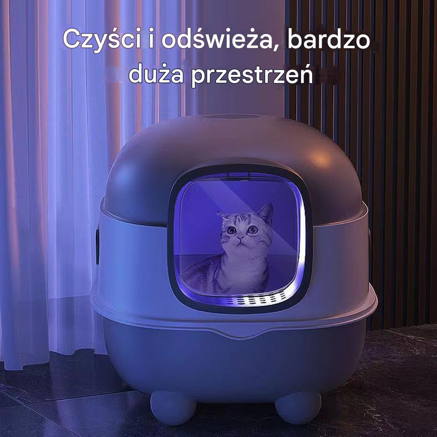 Kuwety Dla Kota Otwarta Konstrukcja o Dużej Pojemności Wyposażona w Łyżkę i