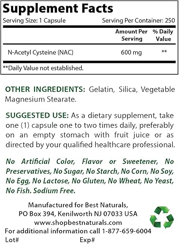 Miniatura 2 de Best Naturals DMG 125 mg y NAC 600 mg