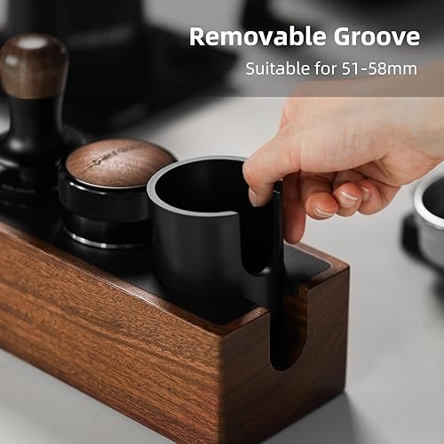 Miniatura 6 de Portafiltros de madera para manipulación de espresso de 2.087 in