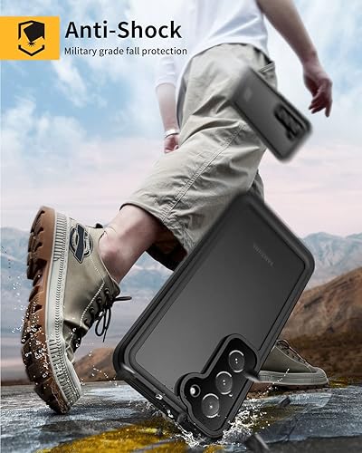 Miniatura 4 de Lanhiem Funda para Samsung Galaxy A54 5G, IP68 impermeable a prueba de polvo con protector de pantalla integrado, resistente a prueba de golpes,