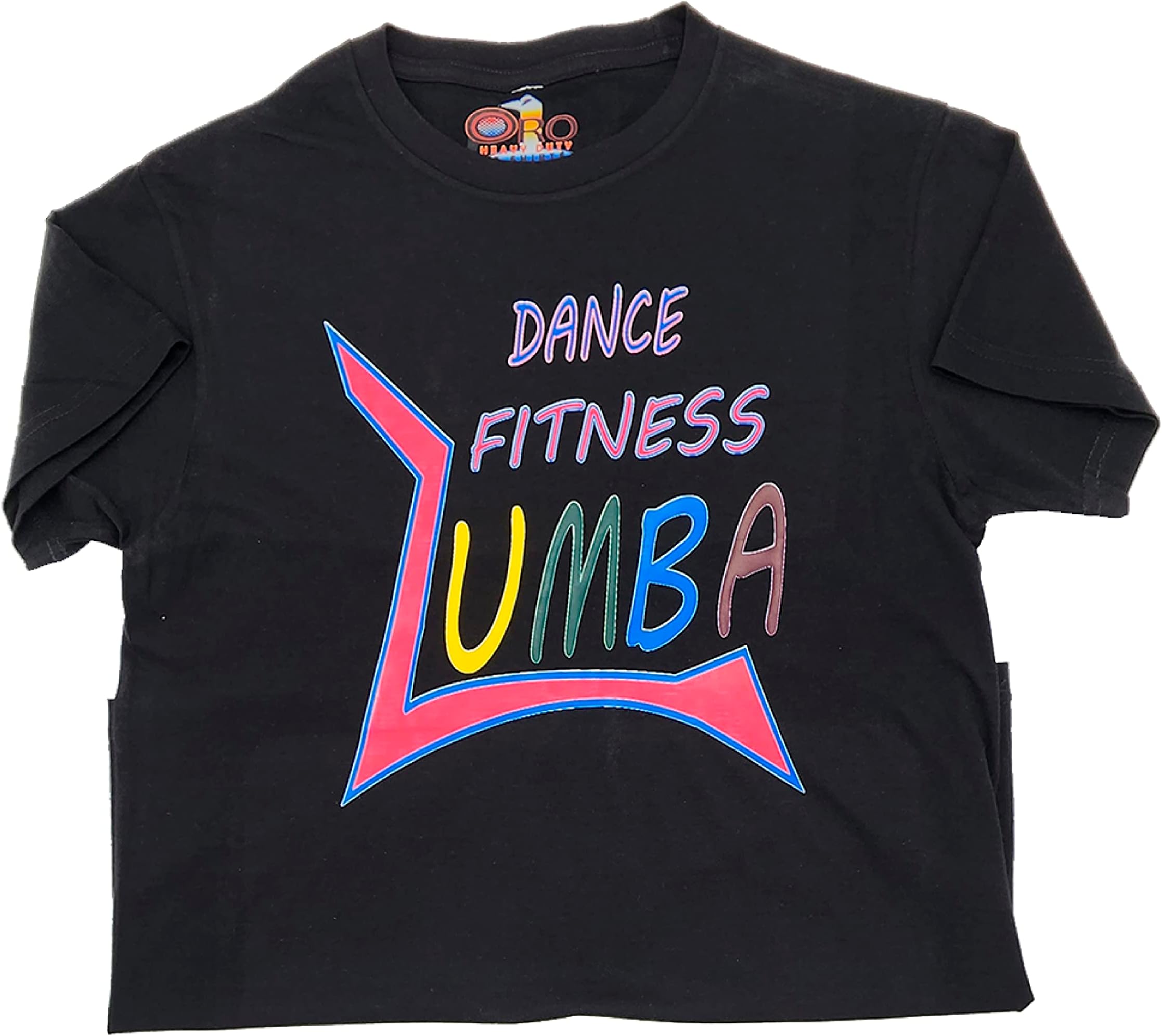 1 pro heavy duty t-shirtsGym Athletic T-Shirt: Loose Fit, Graphic Print Tank for Women & Unisex Fitness. Black Active Dance