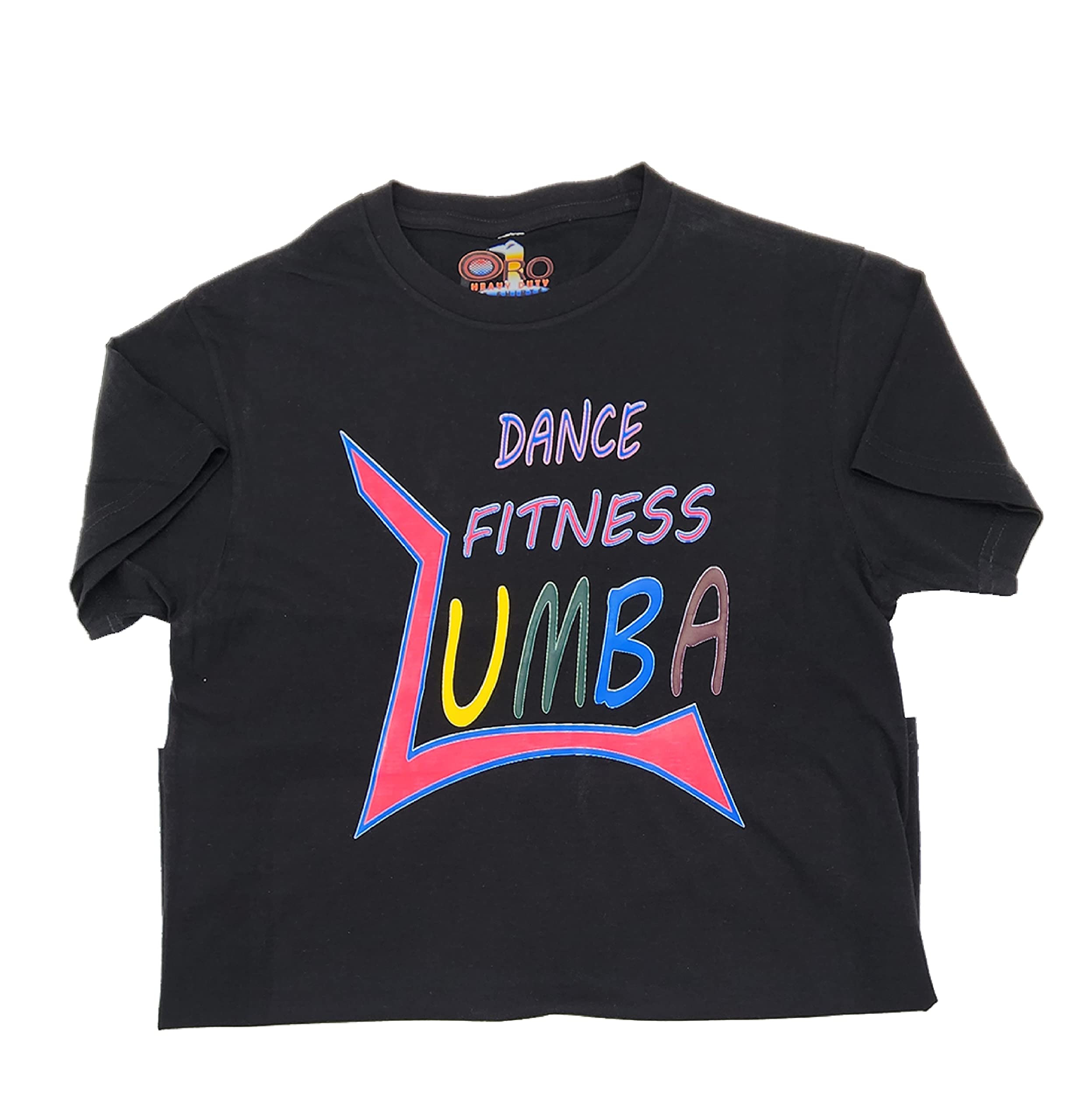 1 pro heavy duty t-shirtsGym Athletic T-Shirt: Loose Fit, Graphic Print Tank for Women & Unisex Fitness. Black Active Dance