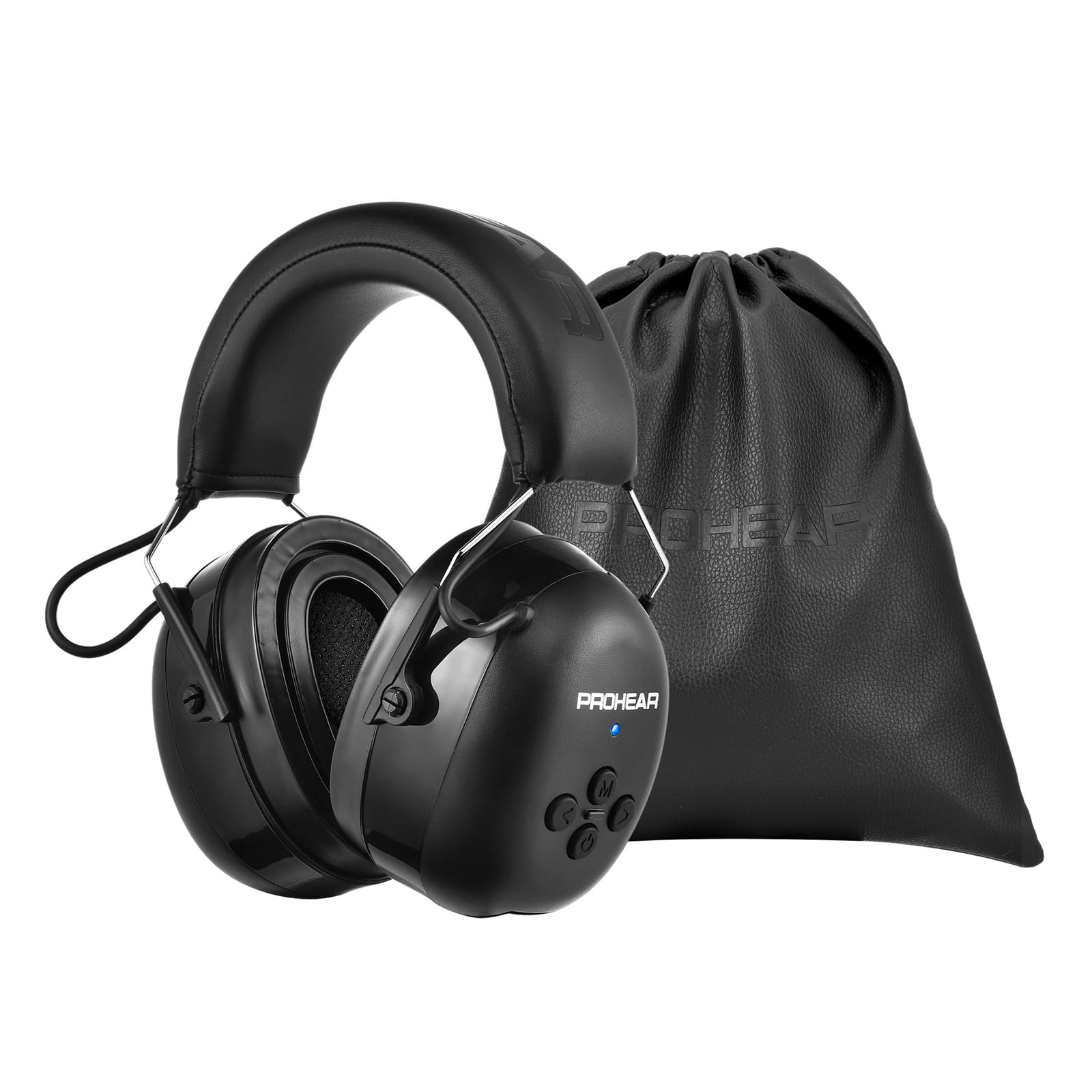 PROHEAR 037 Ochrona słuchu z Bluetooth, technologia BT 5.3, słuchawki z wbudowanym mikrofonem i redukcją hałasu, do koszenia i intensywnych aktywności rekreacyjnych, SNR 30 dB, NRR25dB