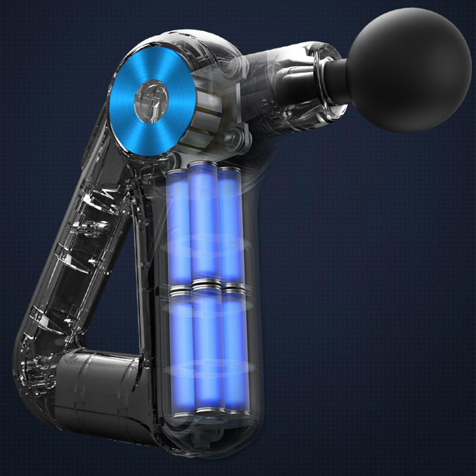 Pistolet de massage, moteur à percussion pour tissus profonds, 1 ensemble, masseur à percussion, masseur musculaire portable, design sans fil, pour la maison, le bureau, les voyages