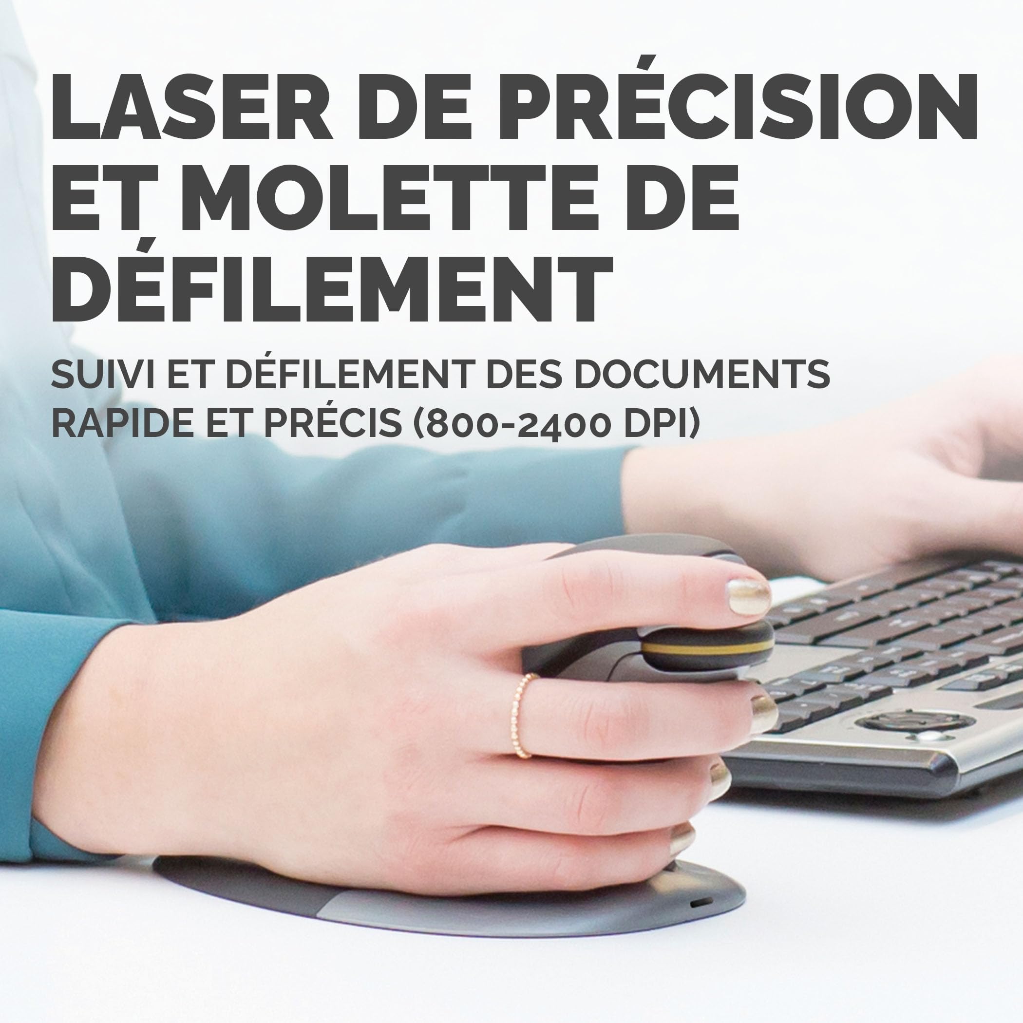 Fellowes 9894701 Souris Ambidextre RF sans Fil 1200 DPI