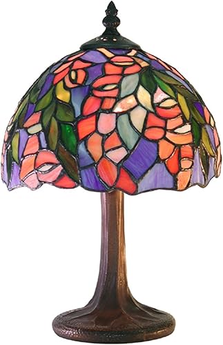 Warehouse of Tiffany M23+SB21 Tiffany-Style - Lámpara de mesa, color marrón