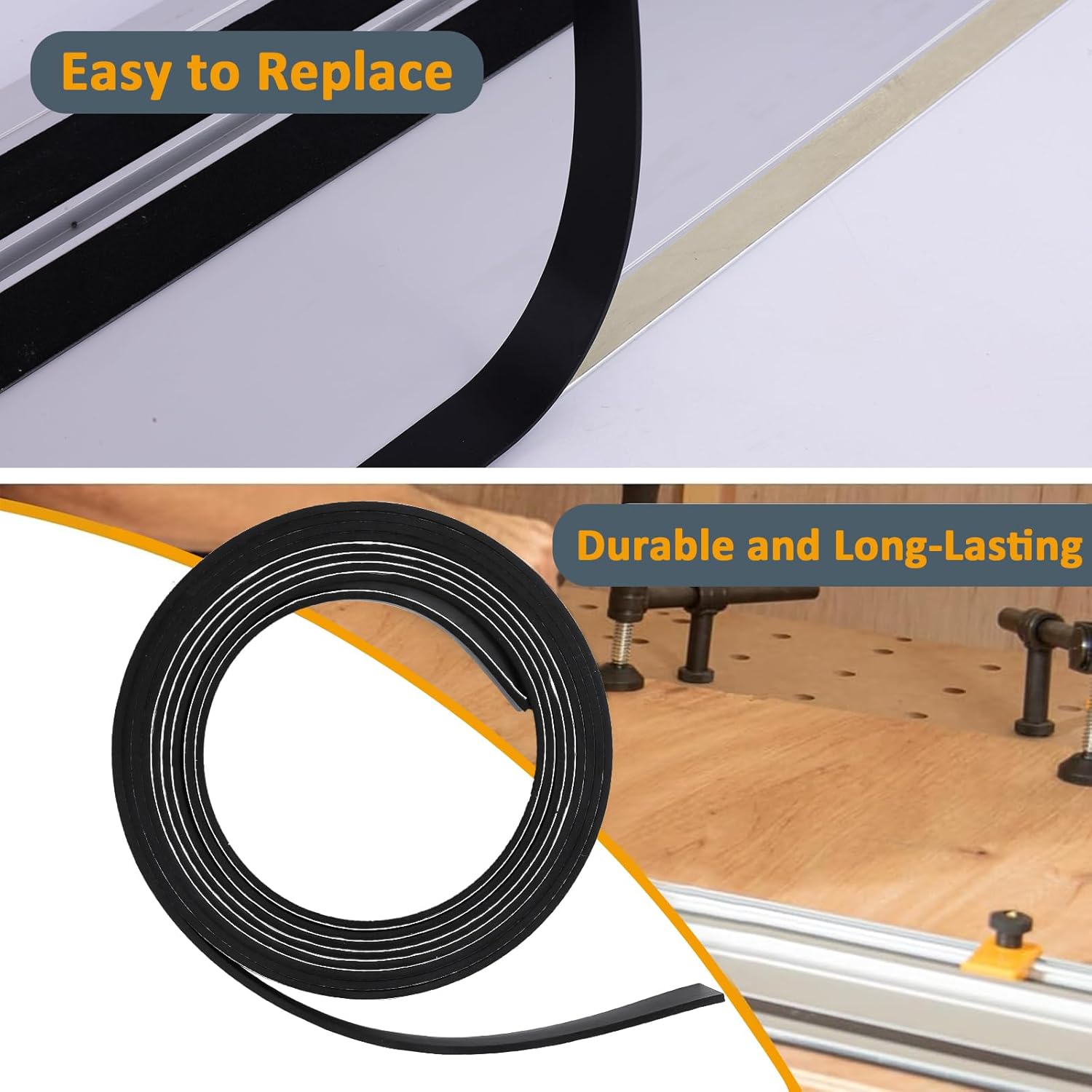 2PK Splinter Guard Replacement Strip for Makita 194419-4 Rails Tape -118”,Compatible with Wen Track Saw Guide and Other Similar Track Saw Rails,Easy-to-Replace Accessories for Precision Cutting