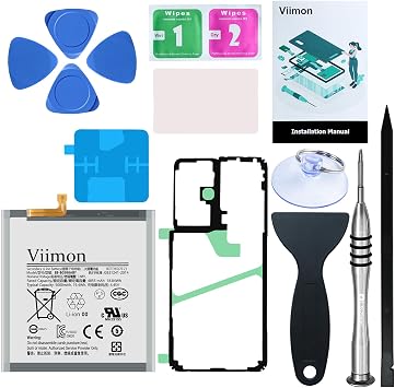 for S21 Ultra Battery Replacement Kits Compatible with Samsung Galaxy S21 Ultra SM-G998U All Models with Adhesive, Installation Manual and Repair Tool Kits