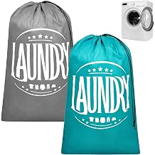 Pack of 2 Waterproof Nylon Laundry Bags