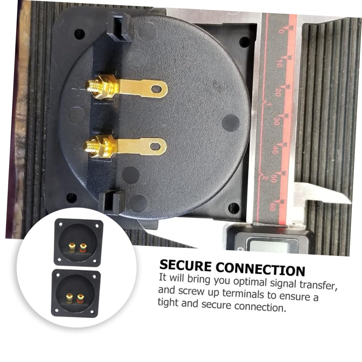 Attacchi Casse Audio 2 Connettori A Vite Per Altoparlanti - Terminali Di Legatura Post, Con Coppola, 2.2 Mm Interfono Doppio - 10