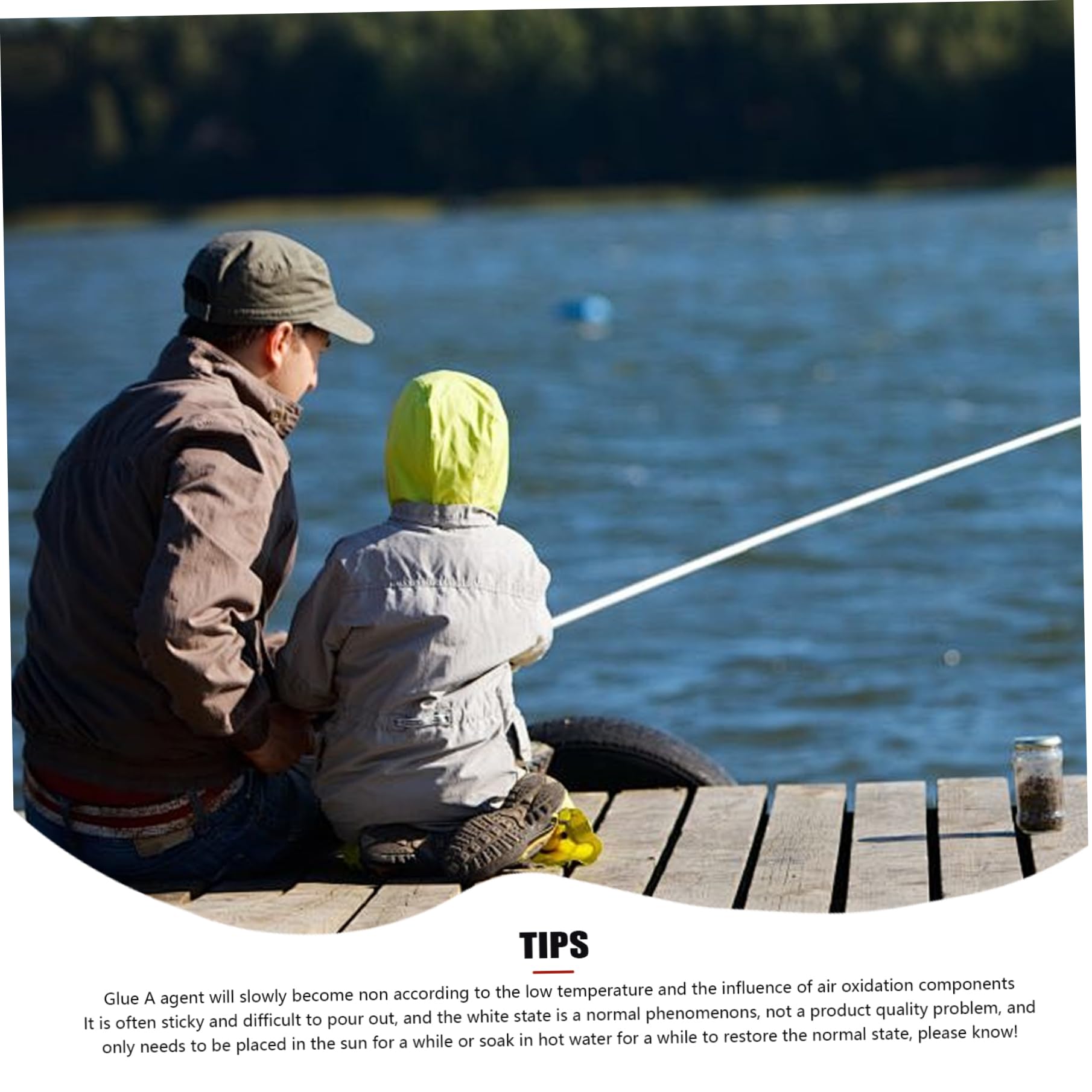 Riparazione delle canne da pesca, Colla epossidica transparente da 10 ml per canna da pesca