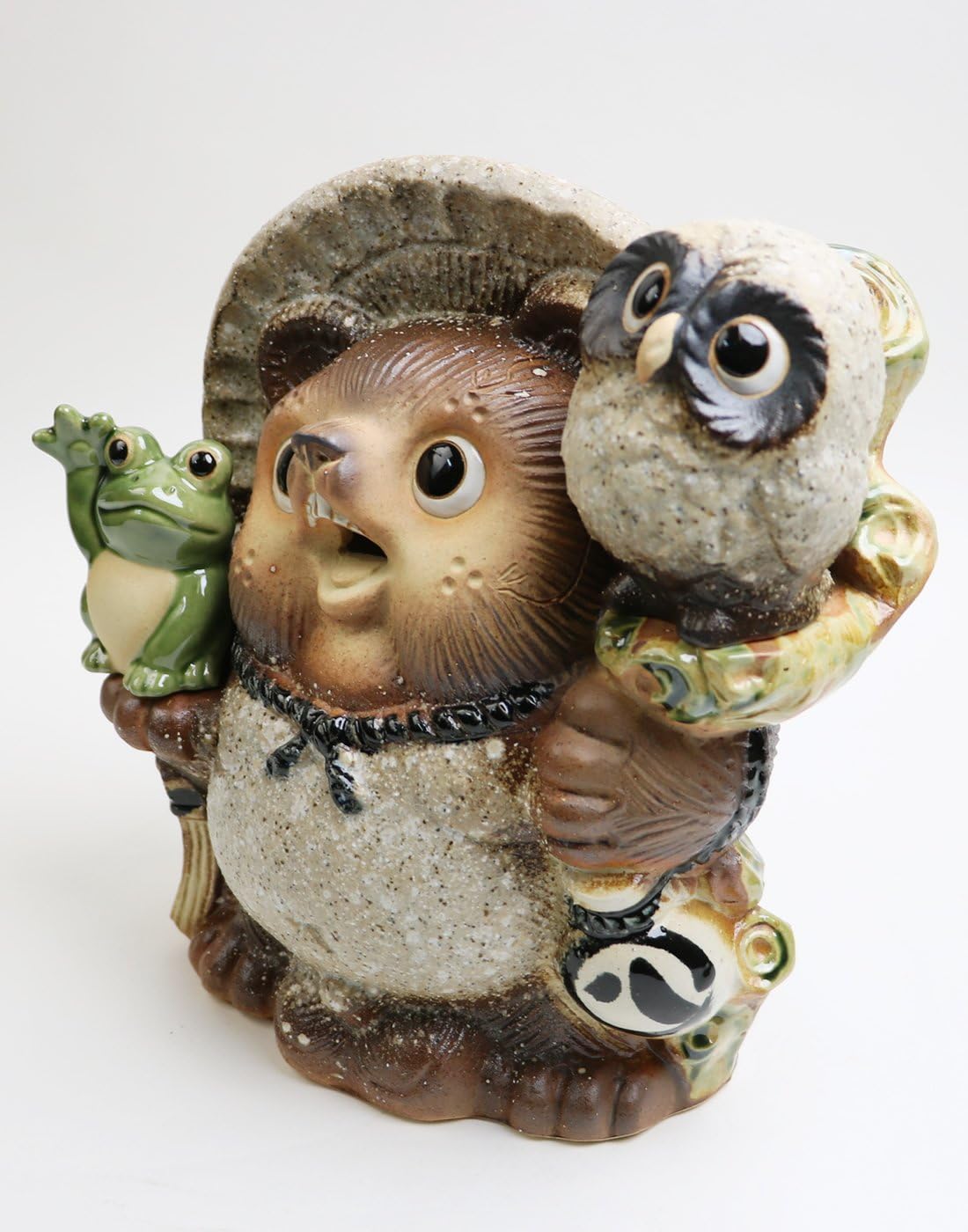 信楽焼 説明書付き 信楽焼 9号古信楽風満願成就狸【ta-0138】 しがらき 信楽焼き