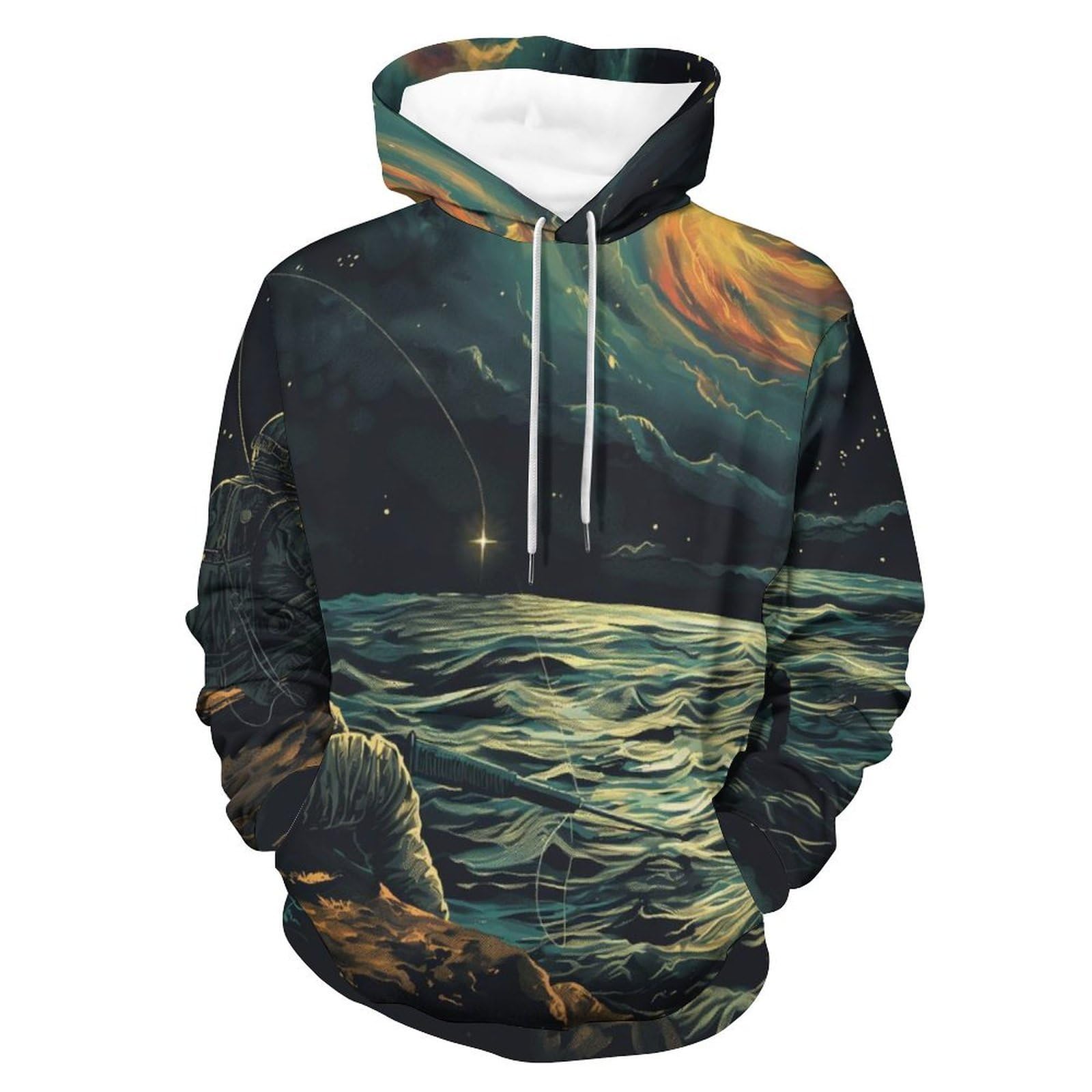 Sweatshirt Pêche Spatiale Hoodie Idéal pour Vos Sorties Urbaines - 8