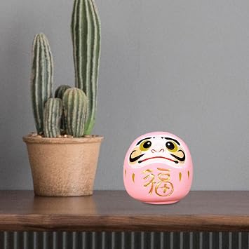 Creative Decorative Doll Figurine Japanese Ceramic Daruma For Bedroom And Bookshelf Bedroom Office Parties Holidays