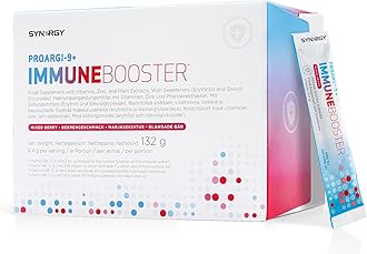 Synergy Worldwide ProArgi-9+ Immune Booster 30 Servings | Vitamin C, D3, B6 Supplement | Immune Support & Antioxidant | Promotes Wellness | Gluten-Free | Berry Flavor | 132g