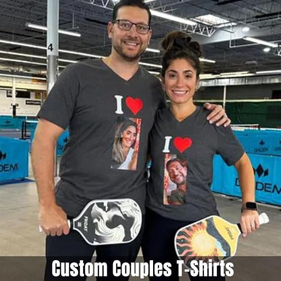 Custom Front & Back T Shirts for Men Women Personalized T-Shirt Add Your Own Design with Image Text Logo Black