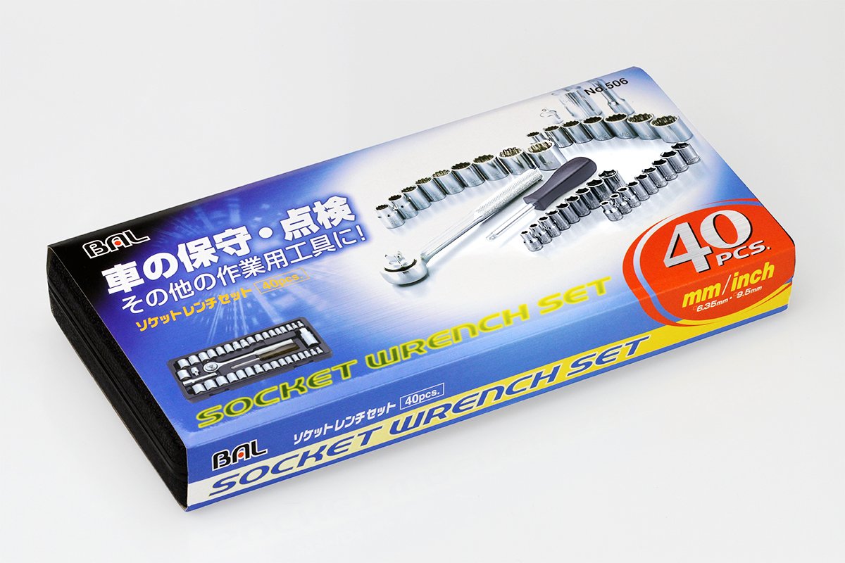 Amazon.co.jp: バル(BAL) 40PC ソケットレンチセット No.506 : DIY