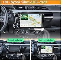Vista 2 de [2 GB+64 GB] Radio de coche para Toyota Hilux 2015-2020, pantalla táctil de 10.1 pulgadas estéreo de coche con sistema Android 13, Carplay y Android