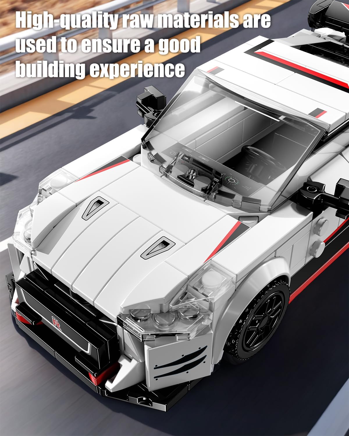TYCOLE Super Sports Car Building Block Set with Display Case, Speed Race Cars Building Toys, Collectible Model Cars Kits Gift for Boys Girls Adults Technic Car Lovers Kids 6+ (317PCS)