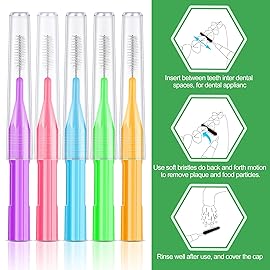 Zopeal 250 Pieces Braces Flossers Interdental Brush for Cleaner Tooth Toothpick Dental Teeth Flossing Picks Head Oral Dental Hygiene Cleaning Tool Soft Cleaners(Fresh Color)