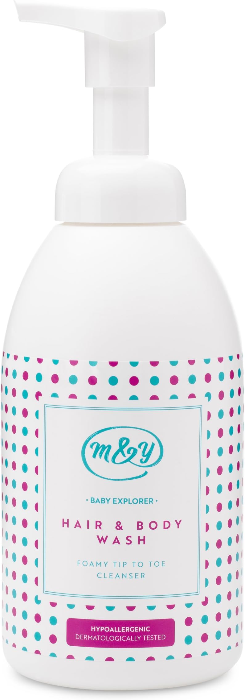 Mum & You Baby Explorer Vegan Hair & Body Wash (520ml) Foamy Cleanser. Hypoallergenic & Dermatologically Tested. Light Fragrance. Formulated Without Major allergens. Suitable for Sensitive Skin.