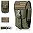 WYNEX Tactical Phone Pouch Molle,Smartphone Holster Bag EDC Utility Cellphone Lock Card Holder Organizer Fit for Waist Belt Case Include Tactical Gear Clip and U.S.A Patch