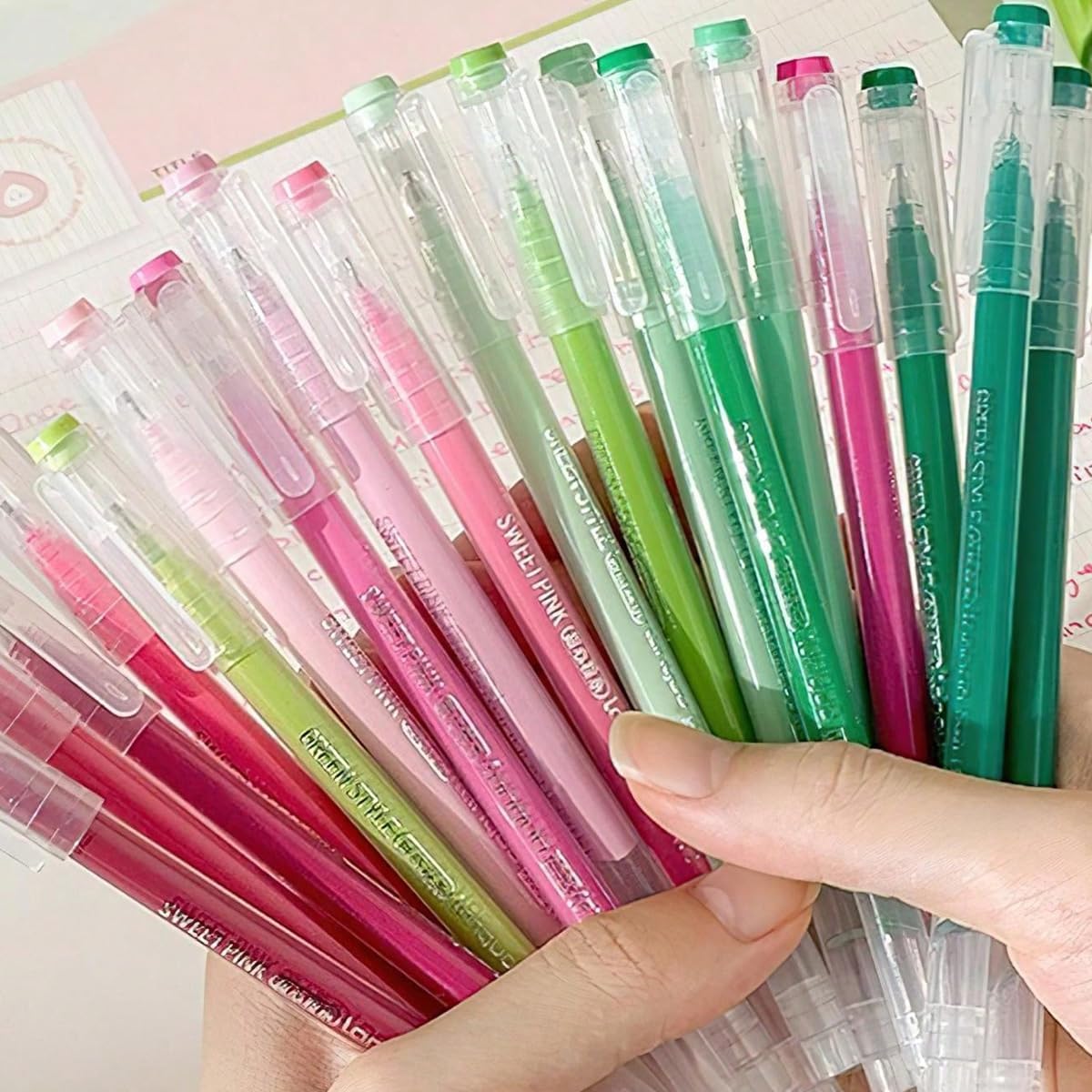207 Colors Gel Pens with Fine Point for Adult Coloring Books, Colors Stackable Acrylic Pens for Journals, Drawing, Writing and Student Supplies