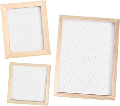 3 Pieces Paper Making Frame Set 3 Sizes Paper Drawer Frame Strainer Paper Scoop Tools DIY Paper Crafts for Paper Art
