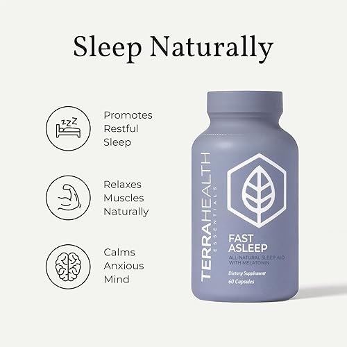 Miniatura 4 de Terra Heath Essentials - Duerme rápido, sin melatonina, apoyo para dormir, ayuda con el insomnio y la inquietud, todo natural, suministro para 30