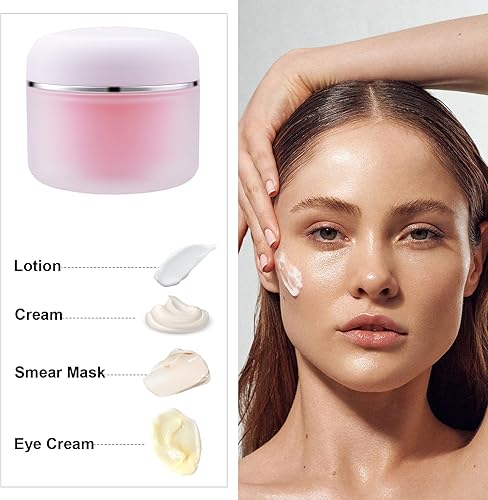 Miniatura 6 de Wowang Recipientes de viaje para artículos de tocador, aprobados por la TSA, tarros de crema de viaje de 1.7 oz1.7 fl oz, 4 frascos de plástico a