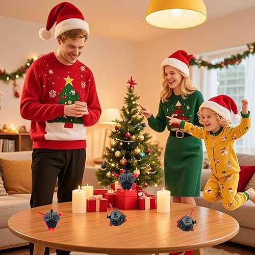 Miniatura 9 de Cubo de juguetes para ansiedad, cubo de descompresión de 12 caras, alivia el estrés y la depresión ansiosa con autismo para niños y adultos (negro