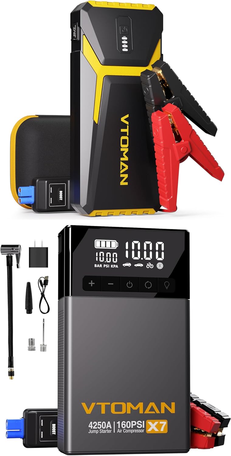 VTOMAN Power Bundle V10 Pro Jump Starter & X7 Jump