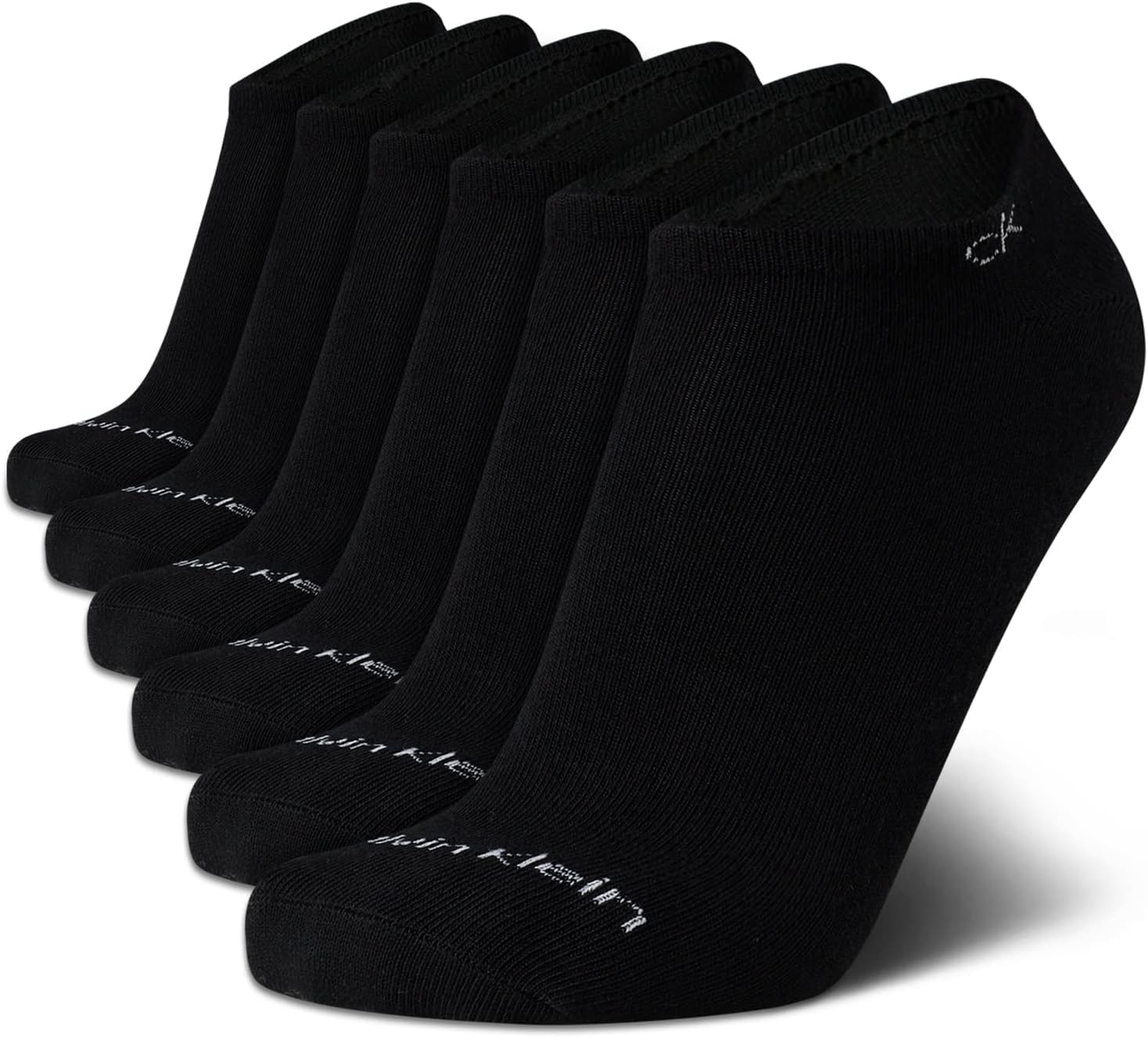Calvin Klein Men's Basic Cushion No Show Sock - 6 Pack, 213NS04, Black, O/S