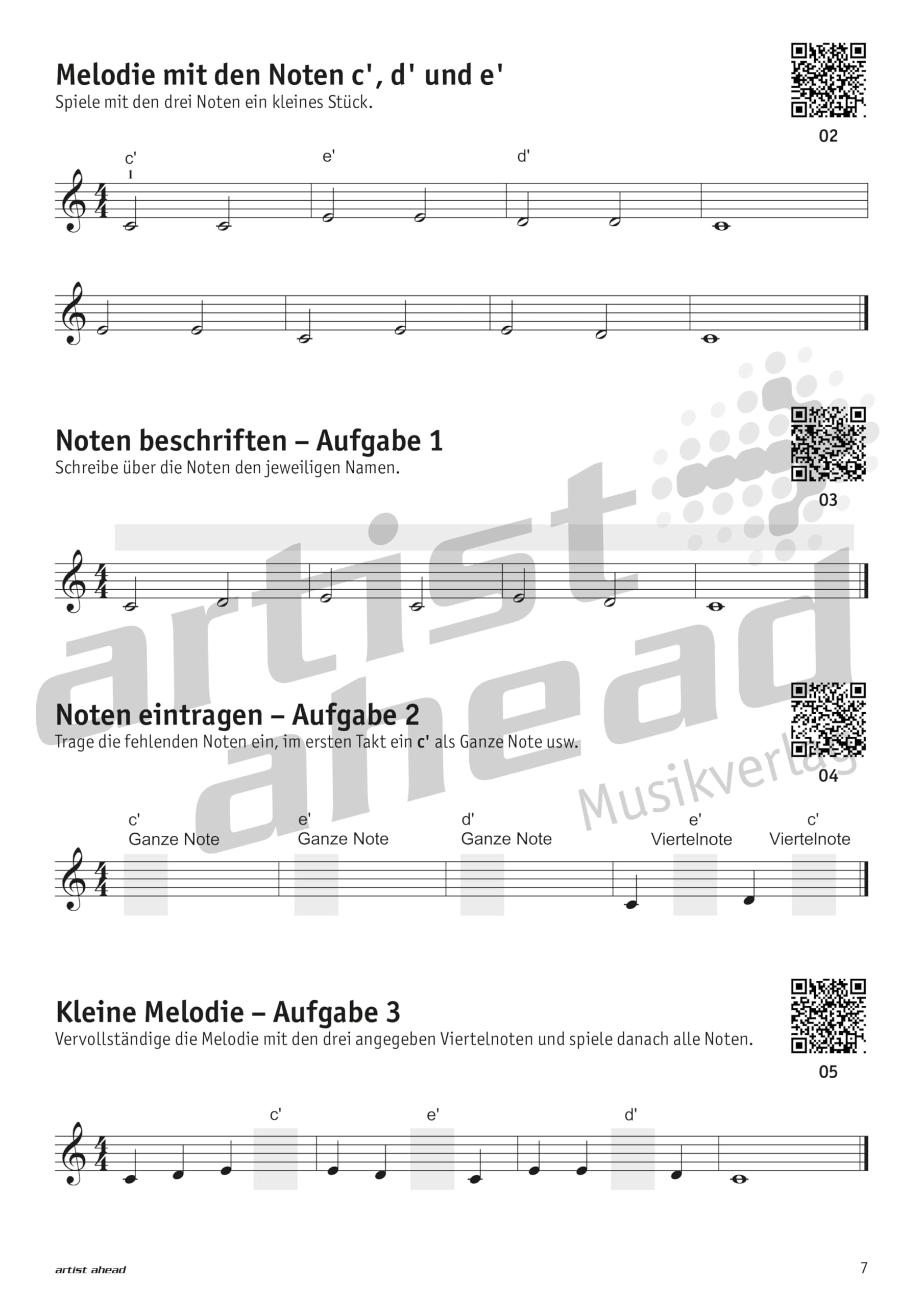Einfach Klaviernoten lernen für Anfänger!: Das superleichte Notentraining für Klavier & Keyboard - einfach Noten lesen lernen im Violin- und Bassschlüssel (inkl. QR-Codes + Audio-Download)